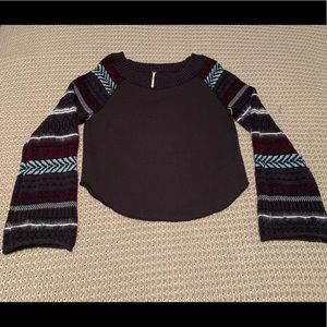 Free people bell sleeve shirt//Worn once